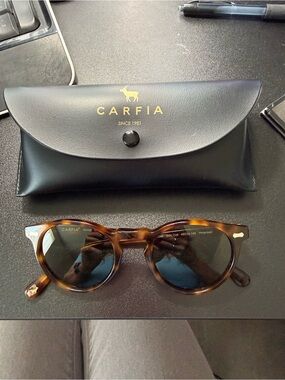 Tortoiseshell Polarized Round Sunglasses - Brown
